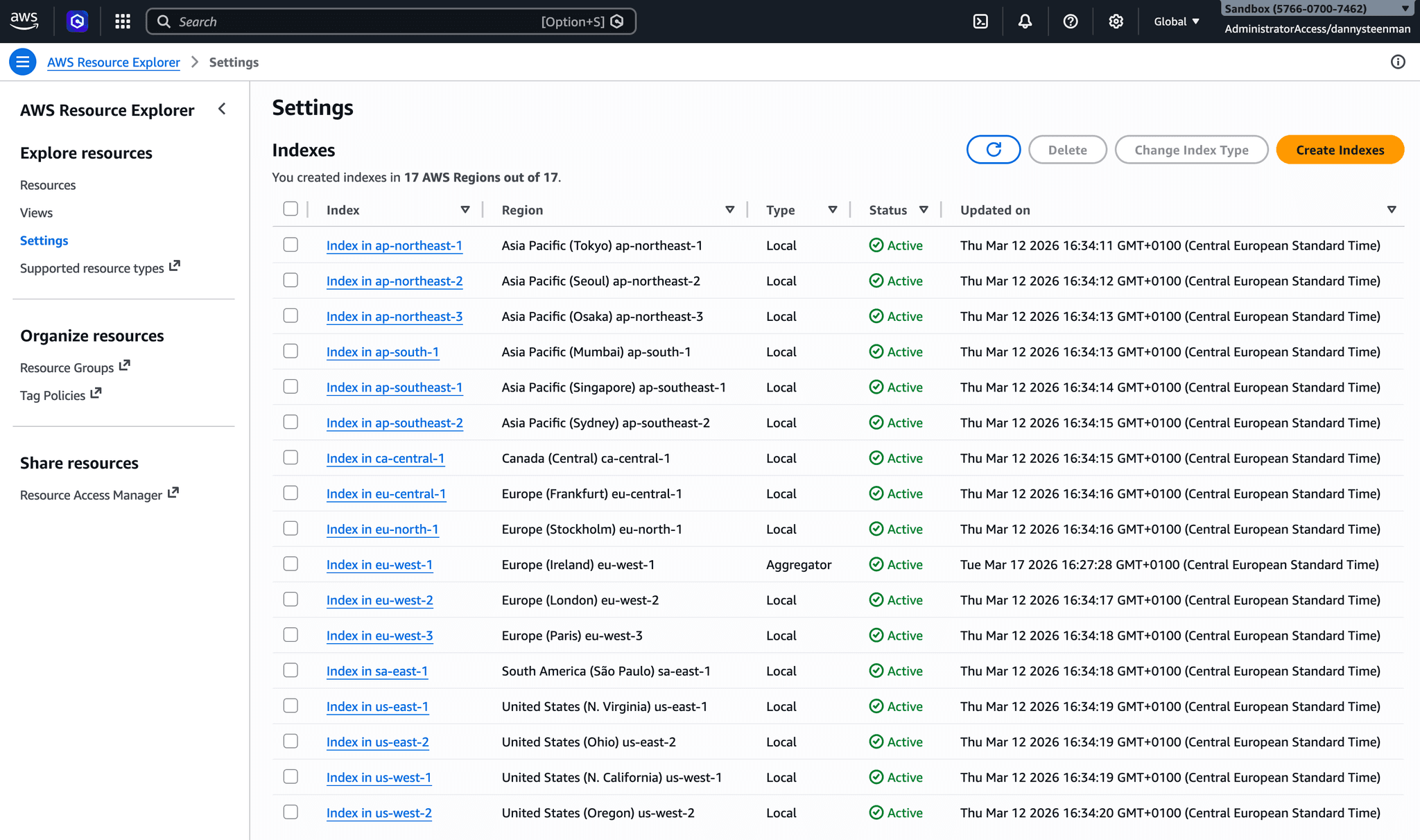 Setting Up AWS Resource Explorer | CloudBurn CLI
