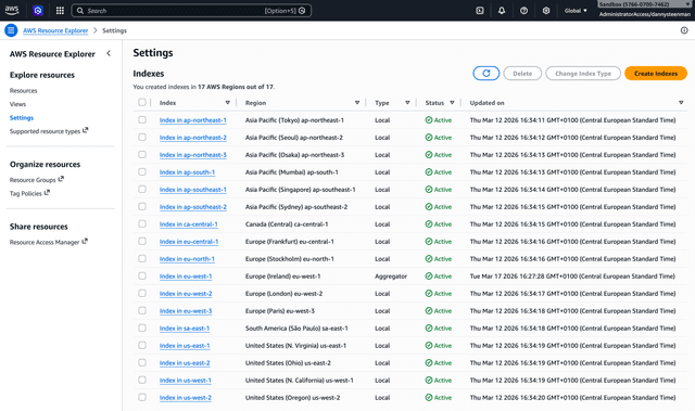 Setting Up AWS Resource Explorer | CloudBurn CLI