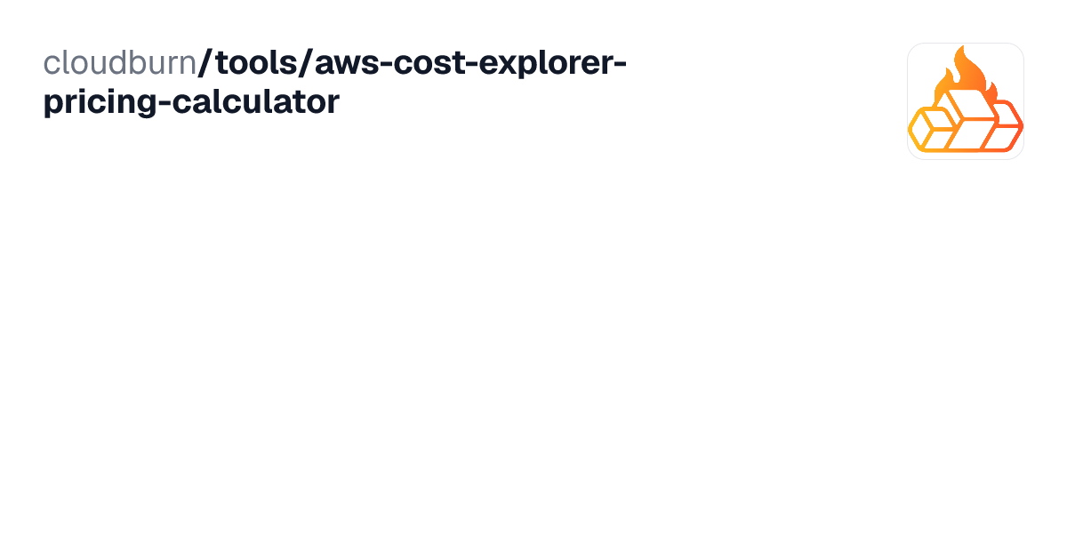 AWS Cost Explorer Pricing Calculator - API Request and Hourly ...